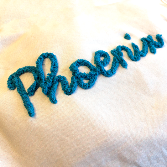 Phoenix Chenille Yarn Embroidered - Womens Mockneck