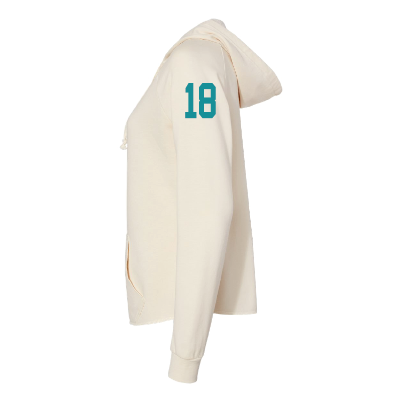 Womens Bone Full-Zip Hooded Sweatshirt