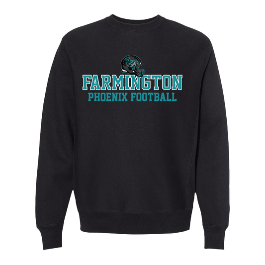 Farmington Phoenix Football Helmet - Adult Crewneck Sweatshirt