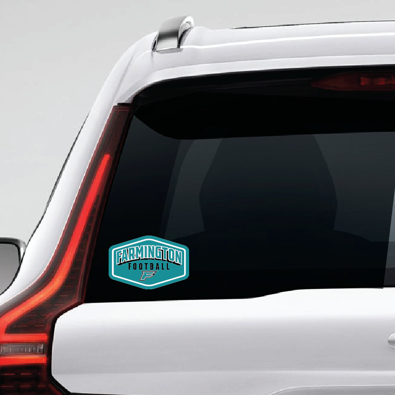 Farmington Football Drop Shadow Decal