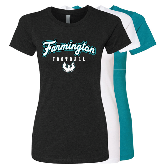 Farmington Football Script W/Phoenix Logo - Mens | Womens | Youth CVC T-Shirt