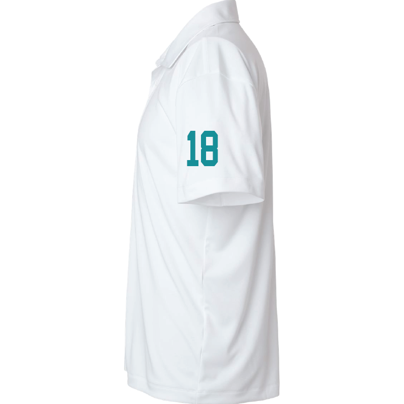 Mens White Pro-Lock Performance Polo
