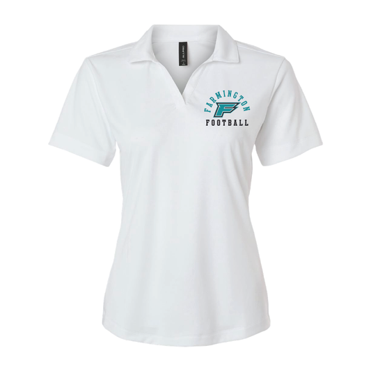 Womens White Pro-Lock Performance Polo
