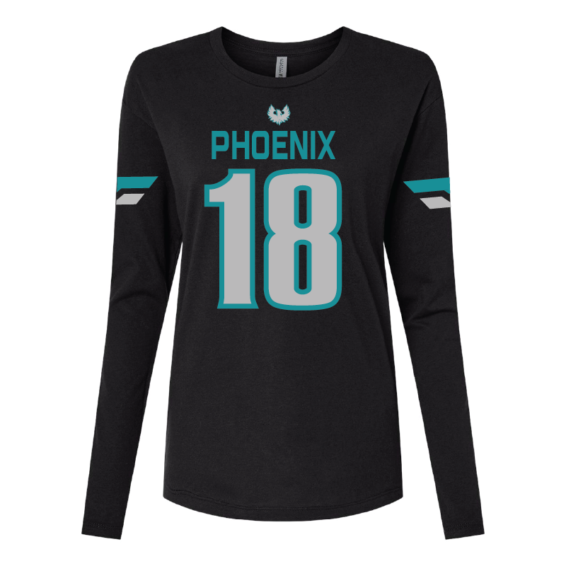Varsity Fan Jersey Long Sleeve T-Shirt - Womens