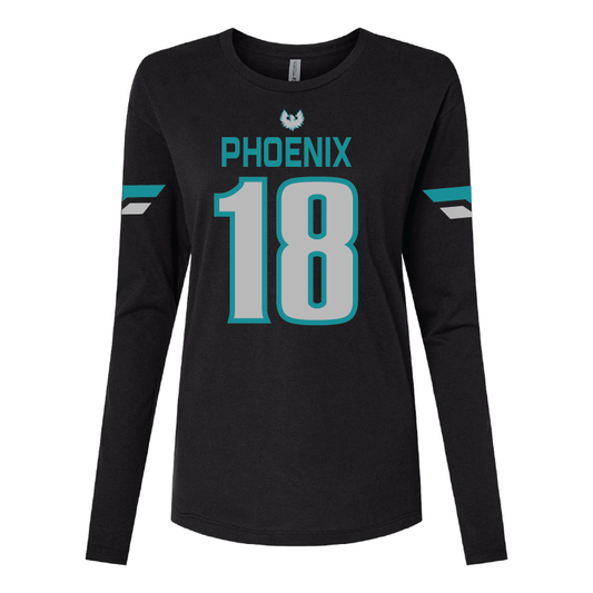 Varsity Fan Jersey Long Sleeve T-Shirt - Womens