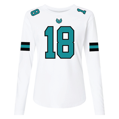 Varsity Fan Jersey Long Sleeve T-Shirt - Womens