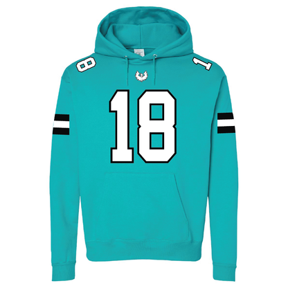Teal Jersey Hoodie- Adult Hoodie