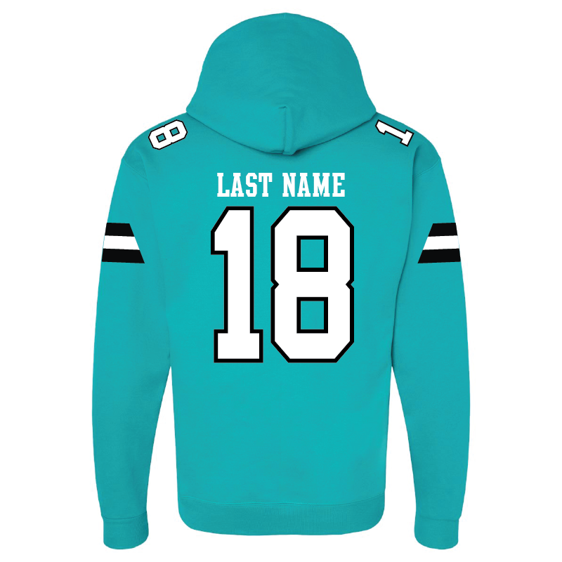 Teal Jersey Hoodie- Adult Hoodie