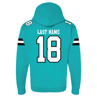 Teal Jersey Hoodie- Adult Hoodie