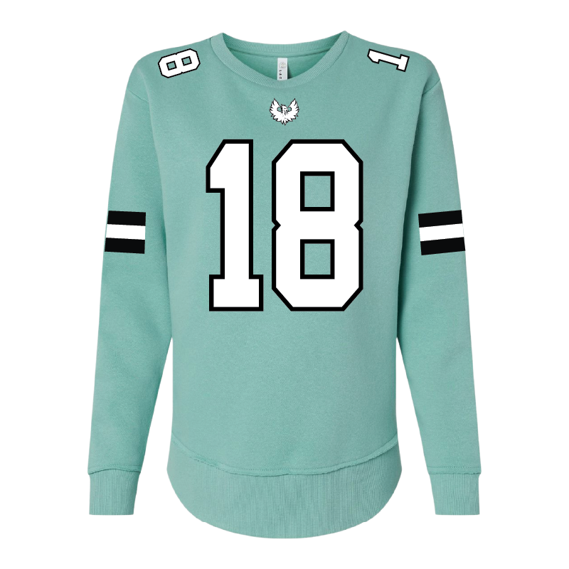 Varsity Fan Jersey Crewneck - Womens