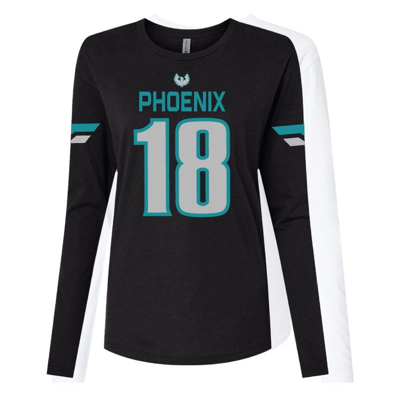 Varsity Fan Jersey Long Sleeve T-Shirt - Womens