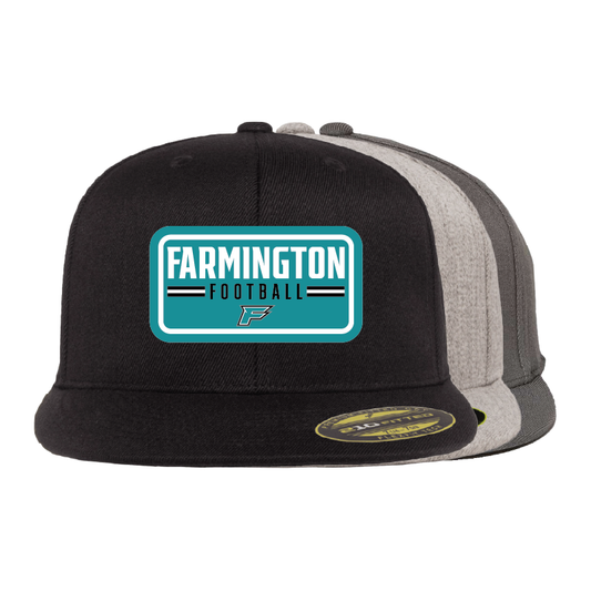 Farmington Football Patch - Flat Bill Flexfit