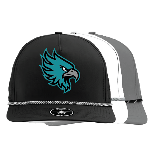 Vintage Phoenix Head - 5 Panel Perforated Snapback w/ Rope