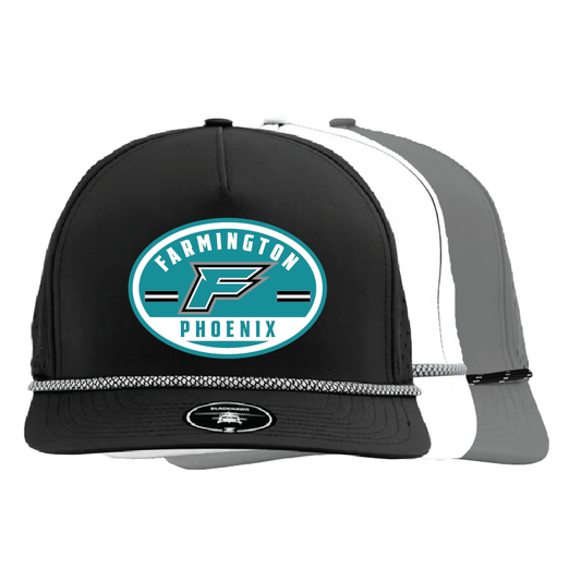 Farmington Phoenix Oval Patch - 5 Panel Perforated Snapback w/ Rope