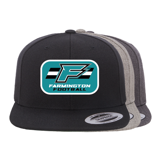F Logo w/Stripe Patch - Flat Bill Snapback