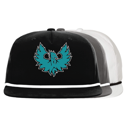 Phoenix Logo -  5 Panel High Profile Relaxed Cotton Blend Rope Hat