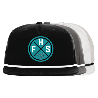 FHS Circle Patch -  5 Panel High Profile Relaxed Cotton Blend Rope Hat