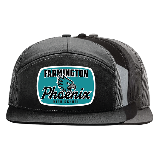 Vintage Farmington Phoenix Football Patch - 7 Panel Trucker