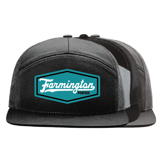 Farmington Script Patch - 7 Panel Trucker