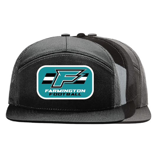 F Logo w/Stripe Patch - 7 Panel Trucker