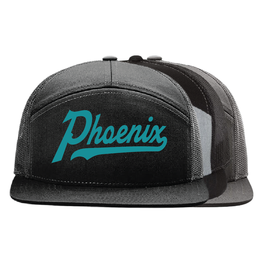 Phoenix Script - 7 Panel Trucker