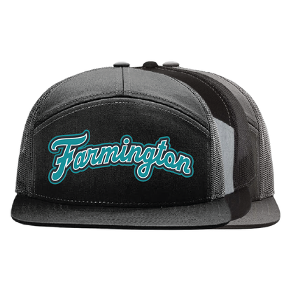 Farmington Script - 7 Panel Trucker