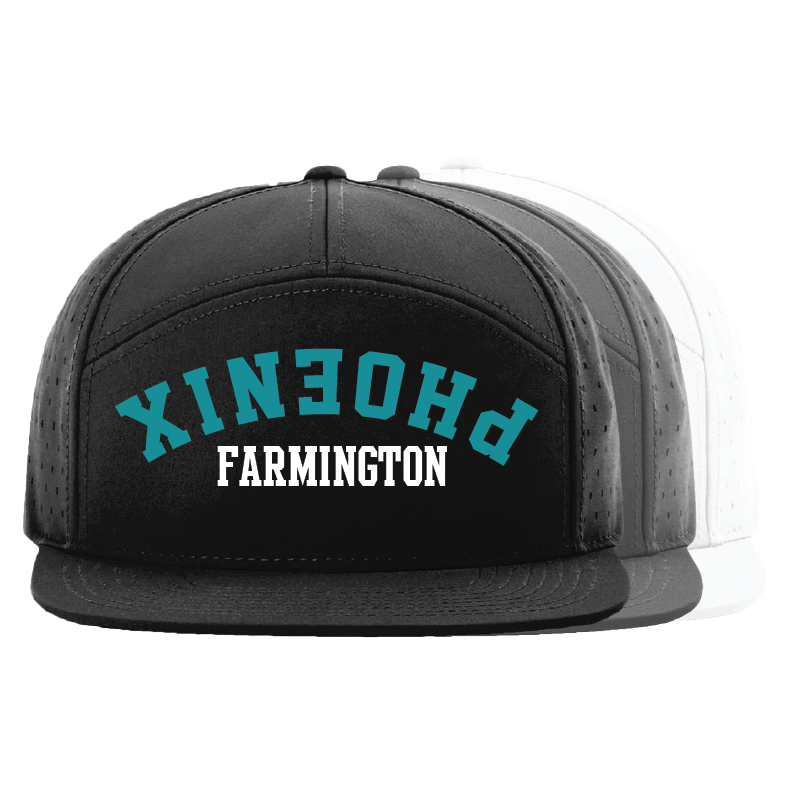 Upside Down Phoenix - 7 Panel Perforated Snapback
