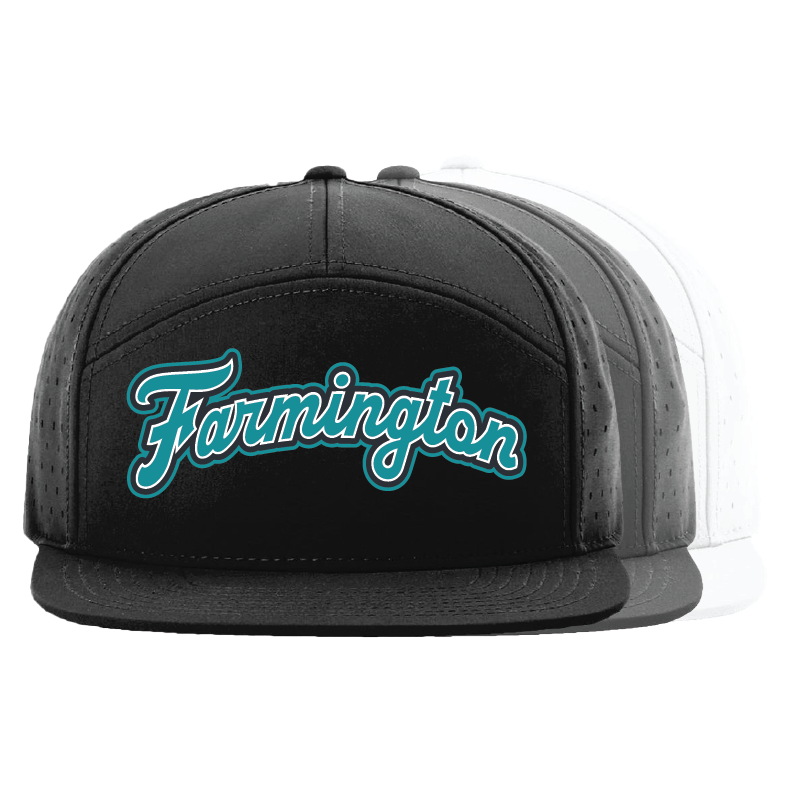 Farmington Script - 7 Panel Perforated Snapback
