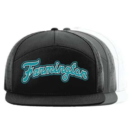 Farmington Script - 7 Panel Perforated Snapback