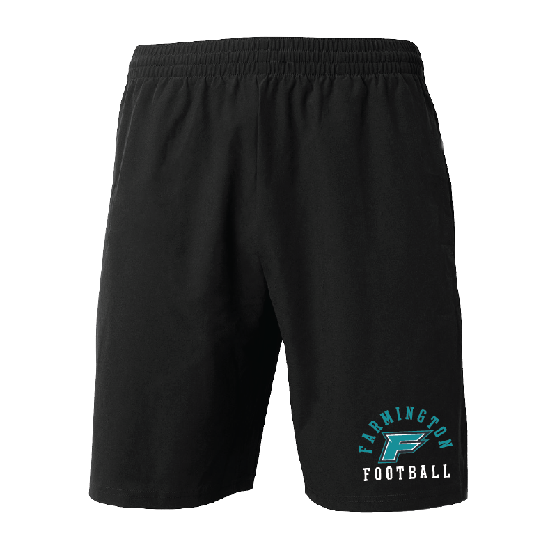 Mens Black Woven Pocketed Short