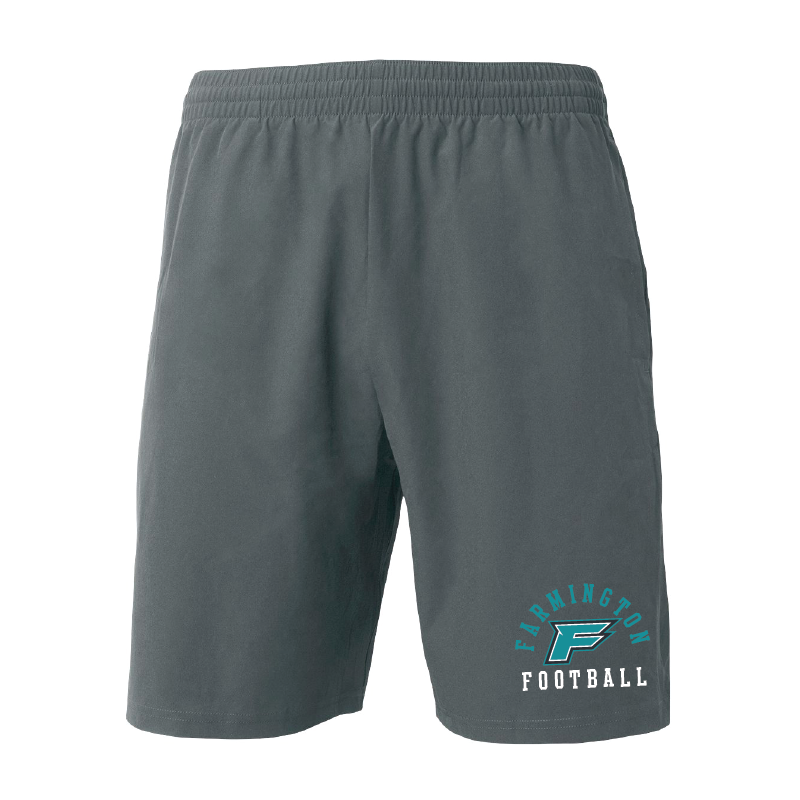 Mens Gray Woven Pocketed Short