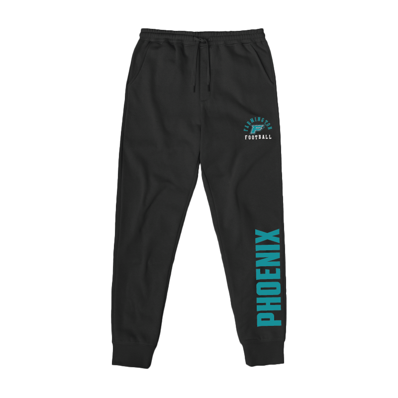 Youth Black Midweight Fleece Joggers
