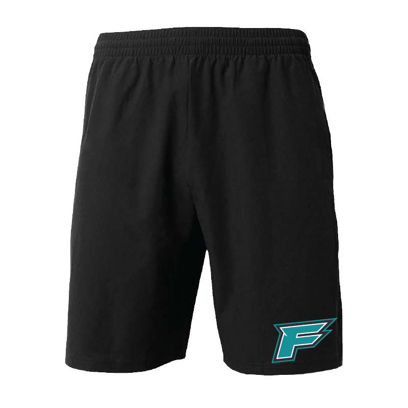 Mens Black Woven Pocketed Short