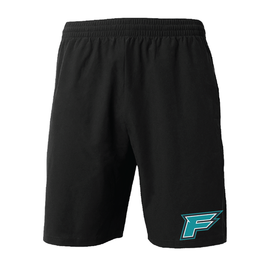 Mens Black Woven Pocketed Short