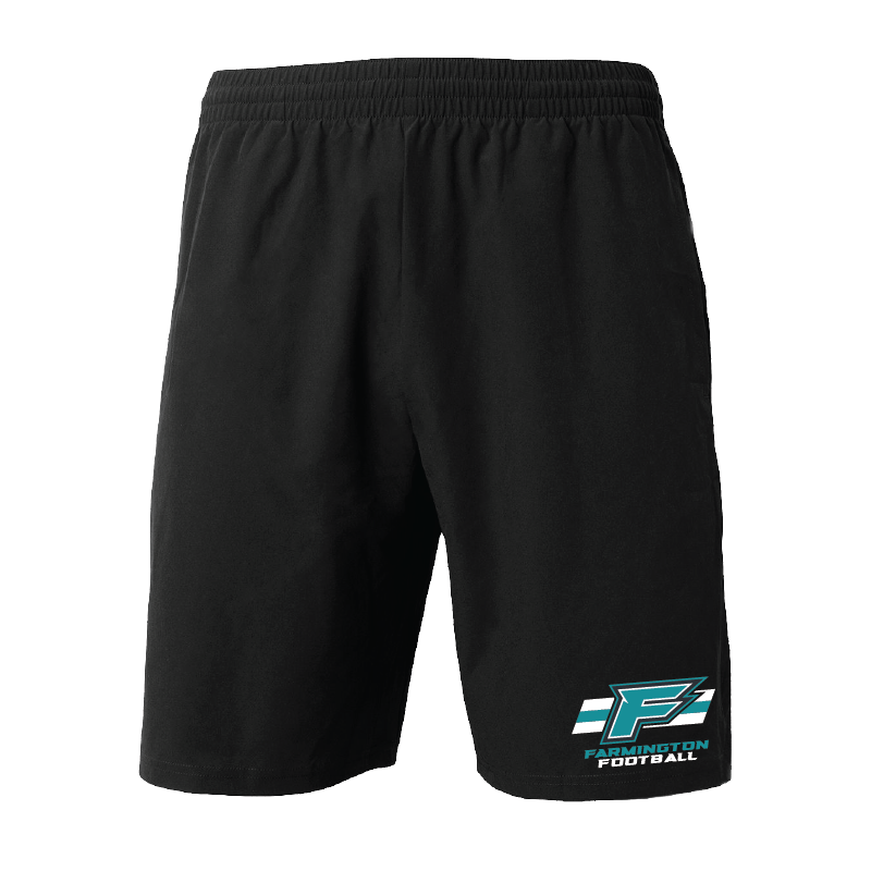 Mens Black Woven Pocketed Short