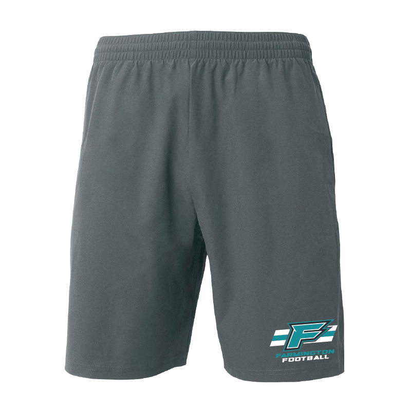 Mens Gray Woven Pocketed Short