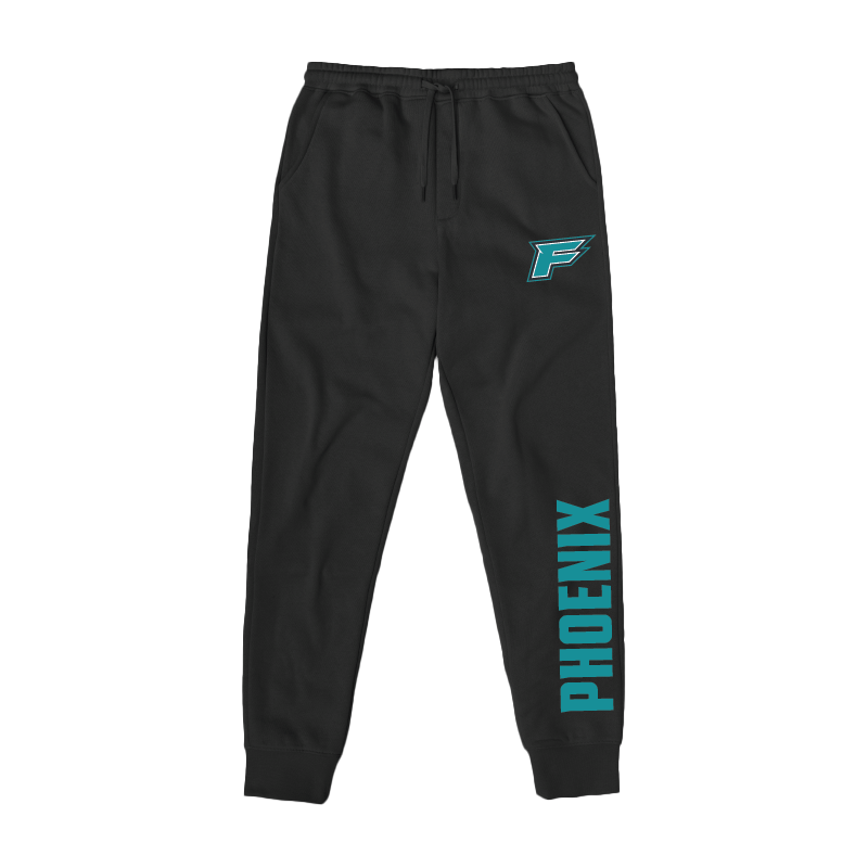 Youth Black Midweight Fleece Joggers