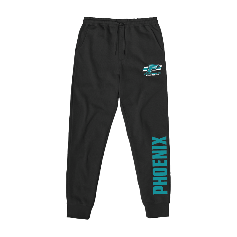 Youth Black Midweight Fleece Joggers