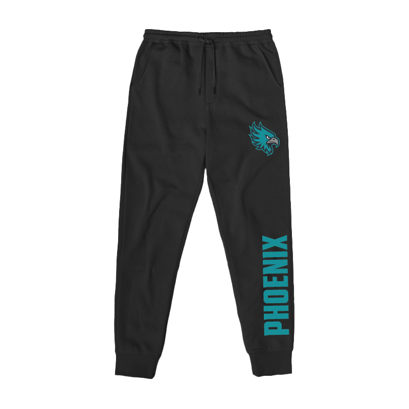 Youth Black Midweight Fleece Joggers