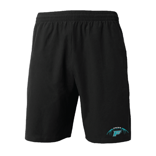 Mens Black Woven Pocketed Short