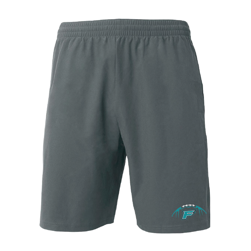 Mens Gray Woven Pocketed Short
