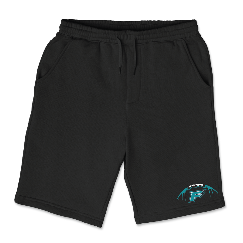 Youth Black Midweight Fleece Shorts
