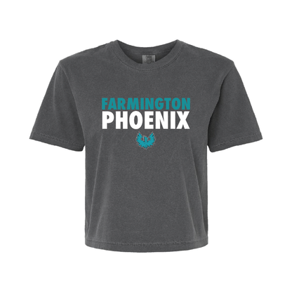 Stacked Farmington Phoenix - Womens Heavy Weight Boxy T-shirt