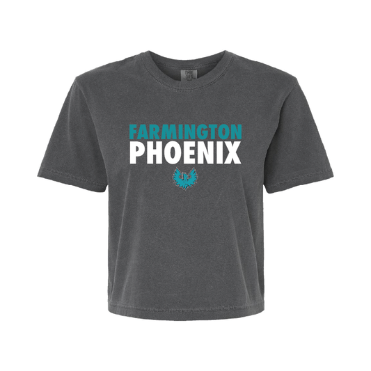 Stacked Farmington Phoenix - Womens Heavy Weight Boxy T-shirt