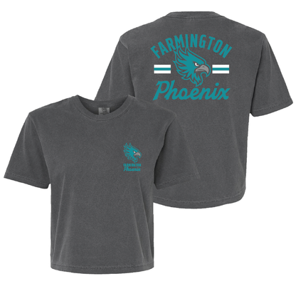 Farmington Phoenix Vintage Mascot Womens Heavy Weight Boxy T-shirt