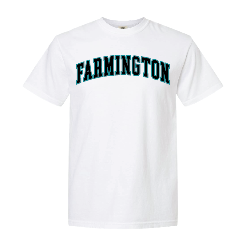 Farmington Wordmark - Mens Heavy Weight Cotton T-shirt