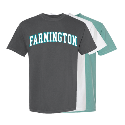 Farmington Wordmark - Mens Heavy Weight Cotton T-shirt
