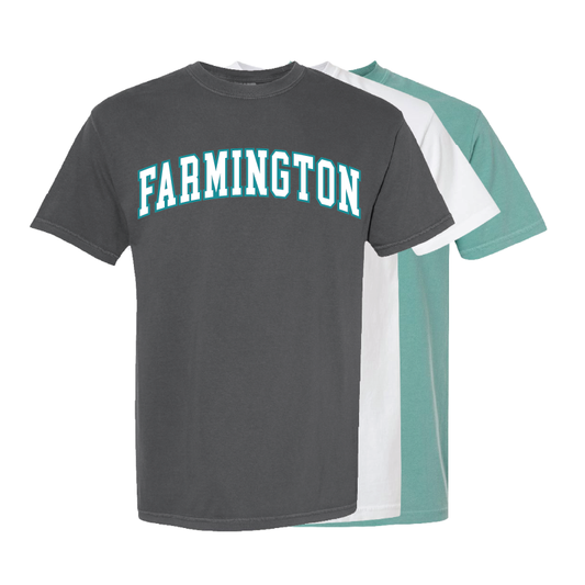 Farmington Wordmark - Mens Heavy Weight Cotton T-shirt