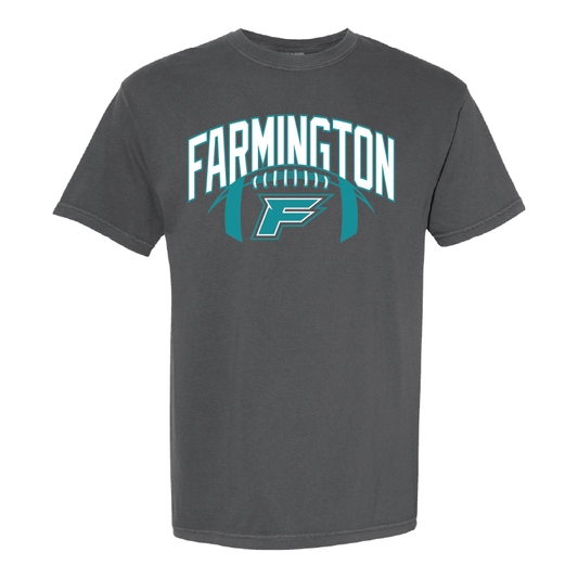 Farmington Arch w/ Football - Mens Heavy Weight Cotton T-shirt