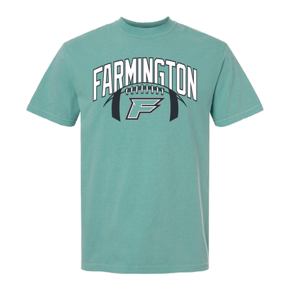 Farmington Arch w/ Football - Mens Heavy Weight Cotton T-shirt